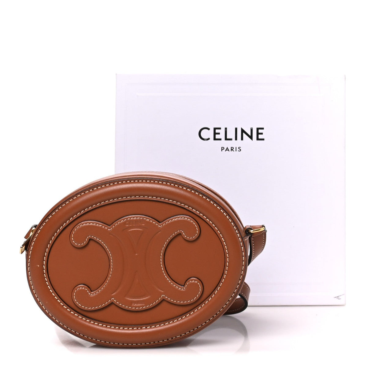 Small Calfskin Crossbody Bag - Tan