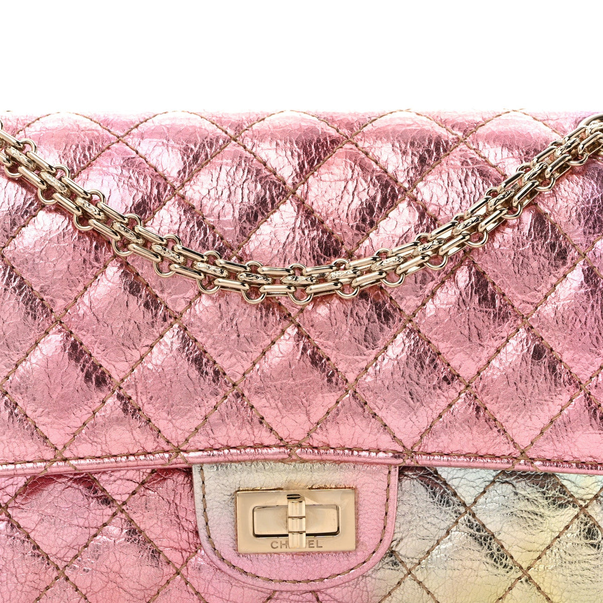 Quilted Goatskin Flap Shoulder Bag