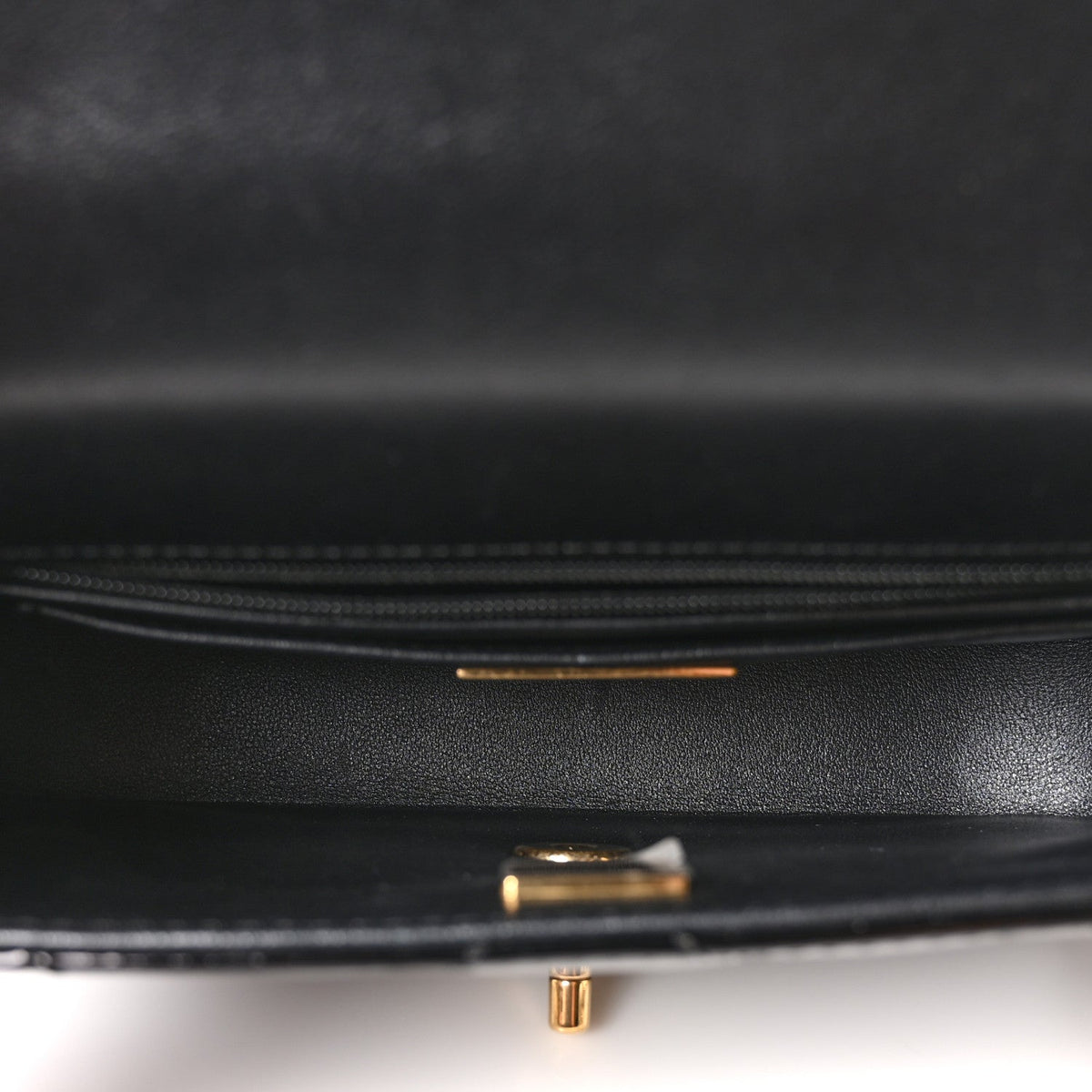 Mini Calfskin Clutch Bag - Black