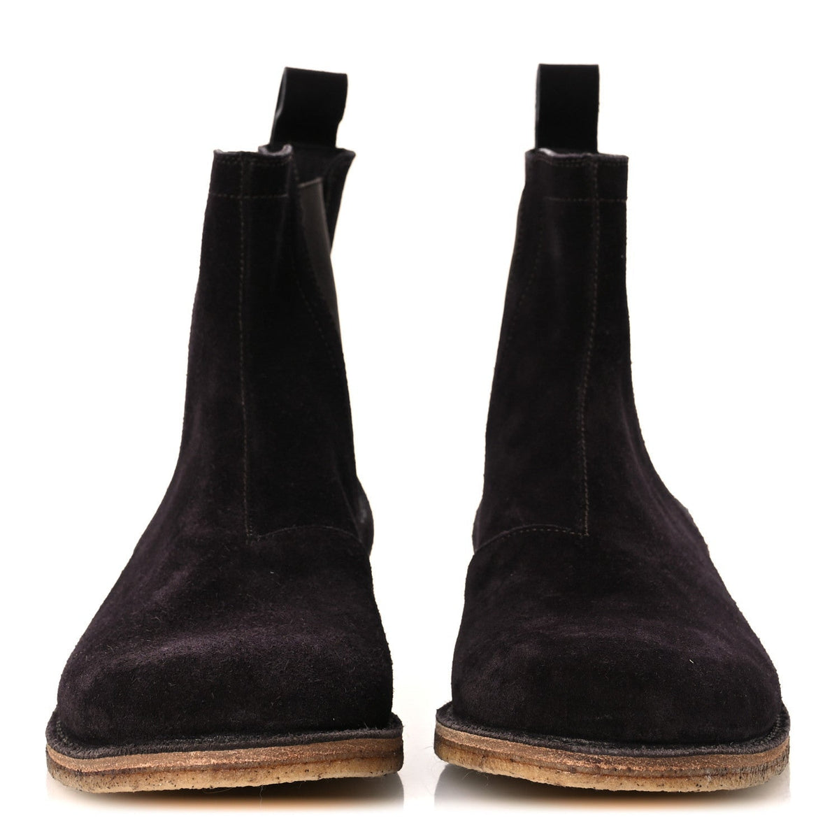 Bottega Veneta Suede Calfskin Women's Chelsea Boots 37 Espresso