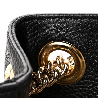 Medium Calfskin Shoulder Bag - Black