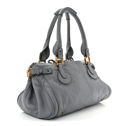 Medium Calfskin Satchel Bag - Blue