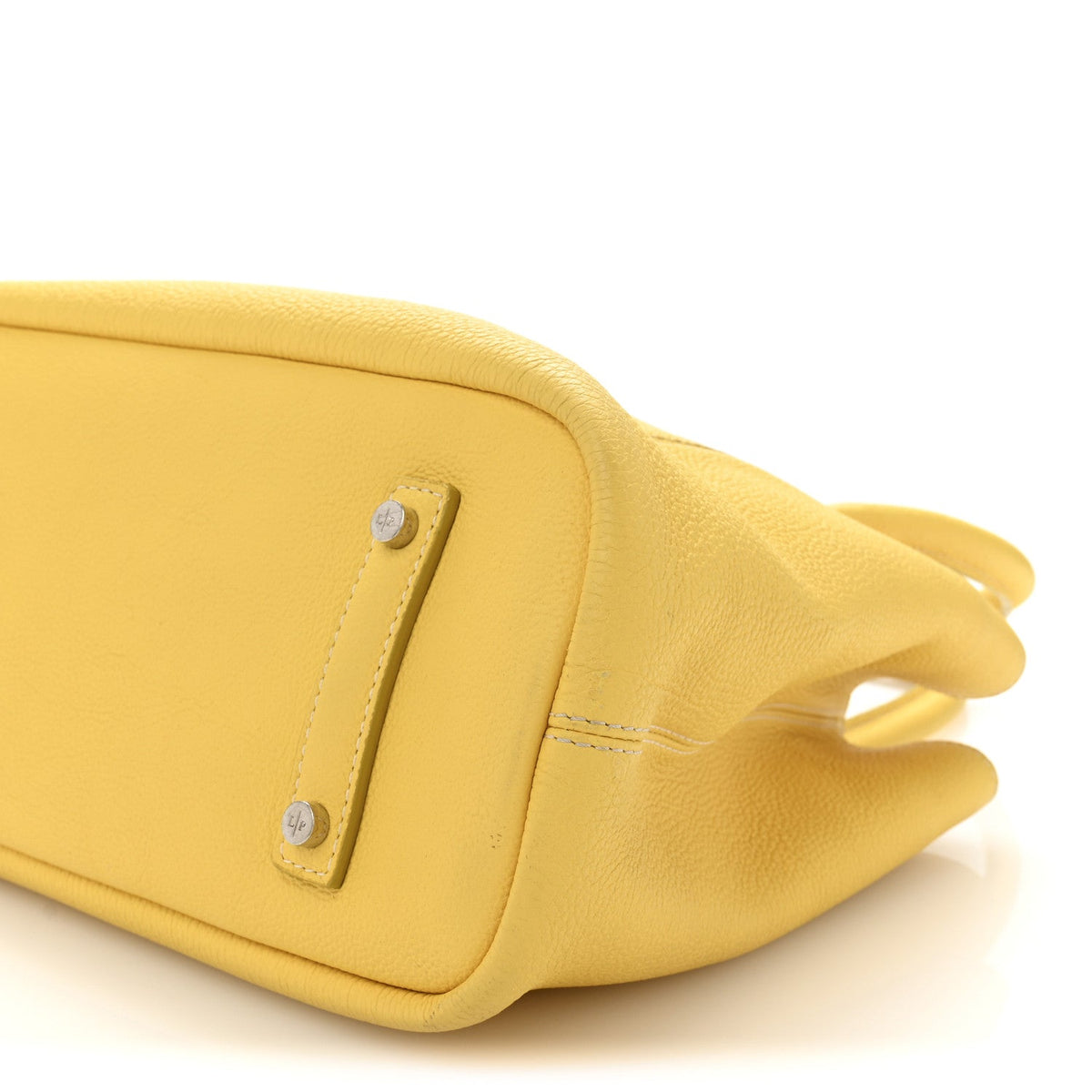 Calfskin Handbag - Yellow