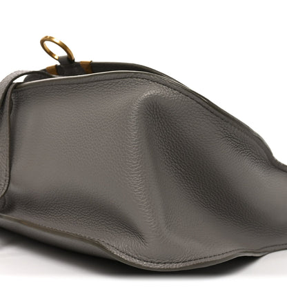 Small Calfskin Satchel Bag - Grey