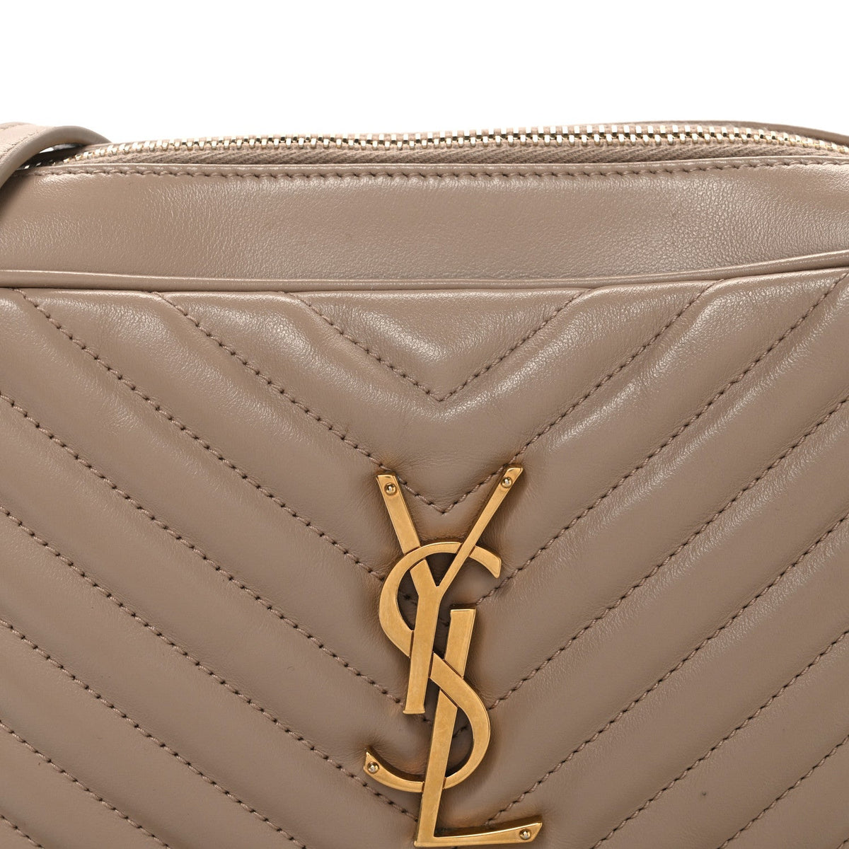 Calfskin Crossbody Bag - Beige