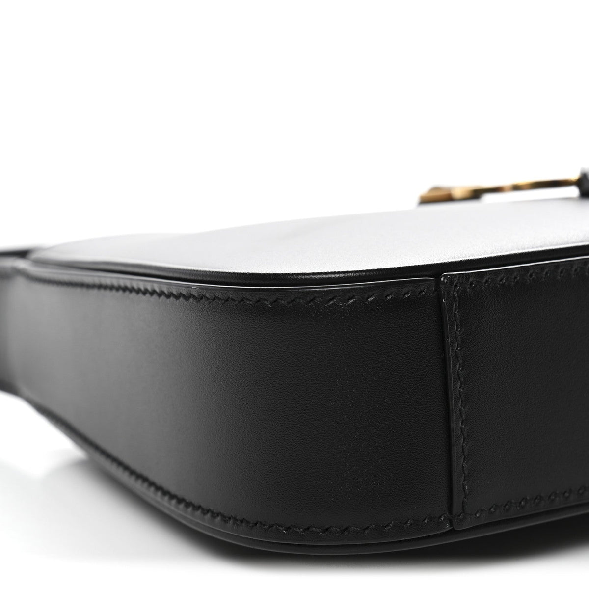 Mini Calfskin Hobo Bag - Black
