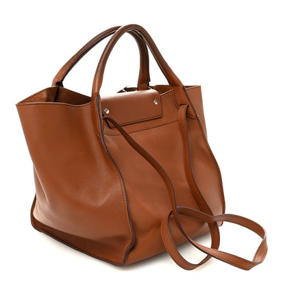 Small Calfskin Handbag - Tan