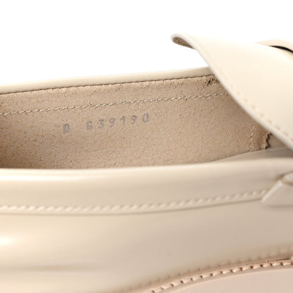 Chanel Shiny Calfskin Logo Women's Loafers