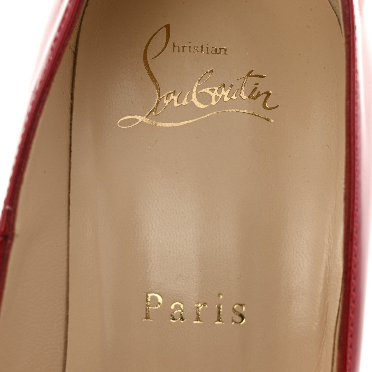 Christian Louboutin Patent Women's Rolando 120 Pumps 39 Loubi Red