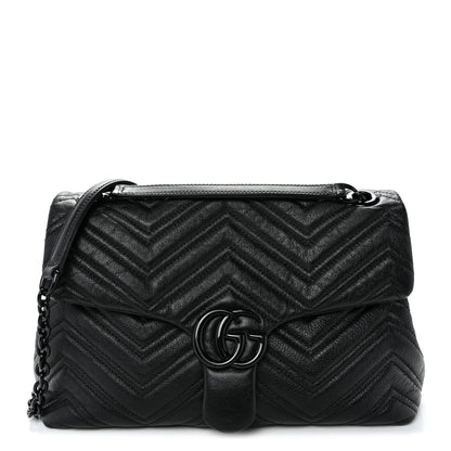 Medium Calfskin Shoulder Bag - Black