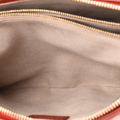 Lambskin Handbag - Brown
