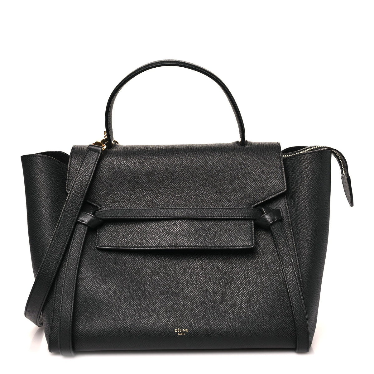 Mini Calfskin Belt Bag - Black
