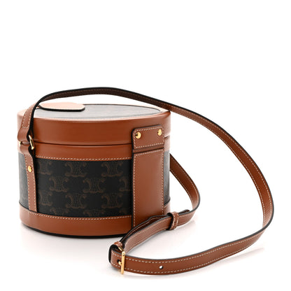 Medium Calfskin Canvas Handbag - Tan