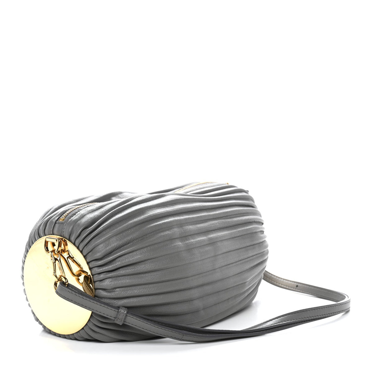 Lambskin Shoulder Bag - Grey
