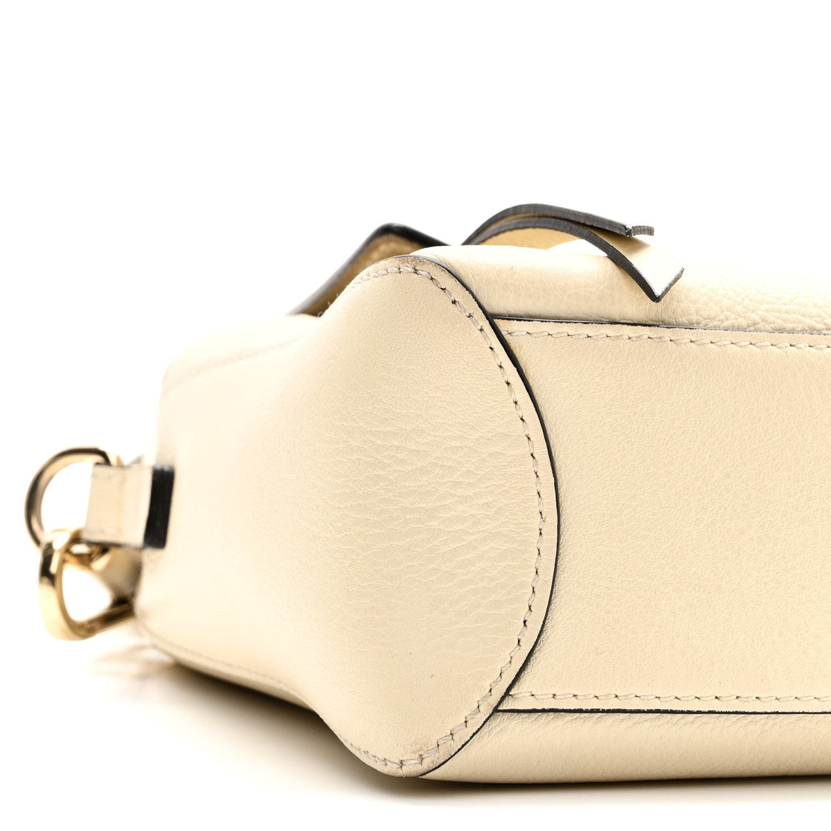 Mini Calfskin Shoulder Bag - White