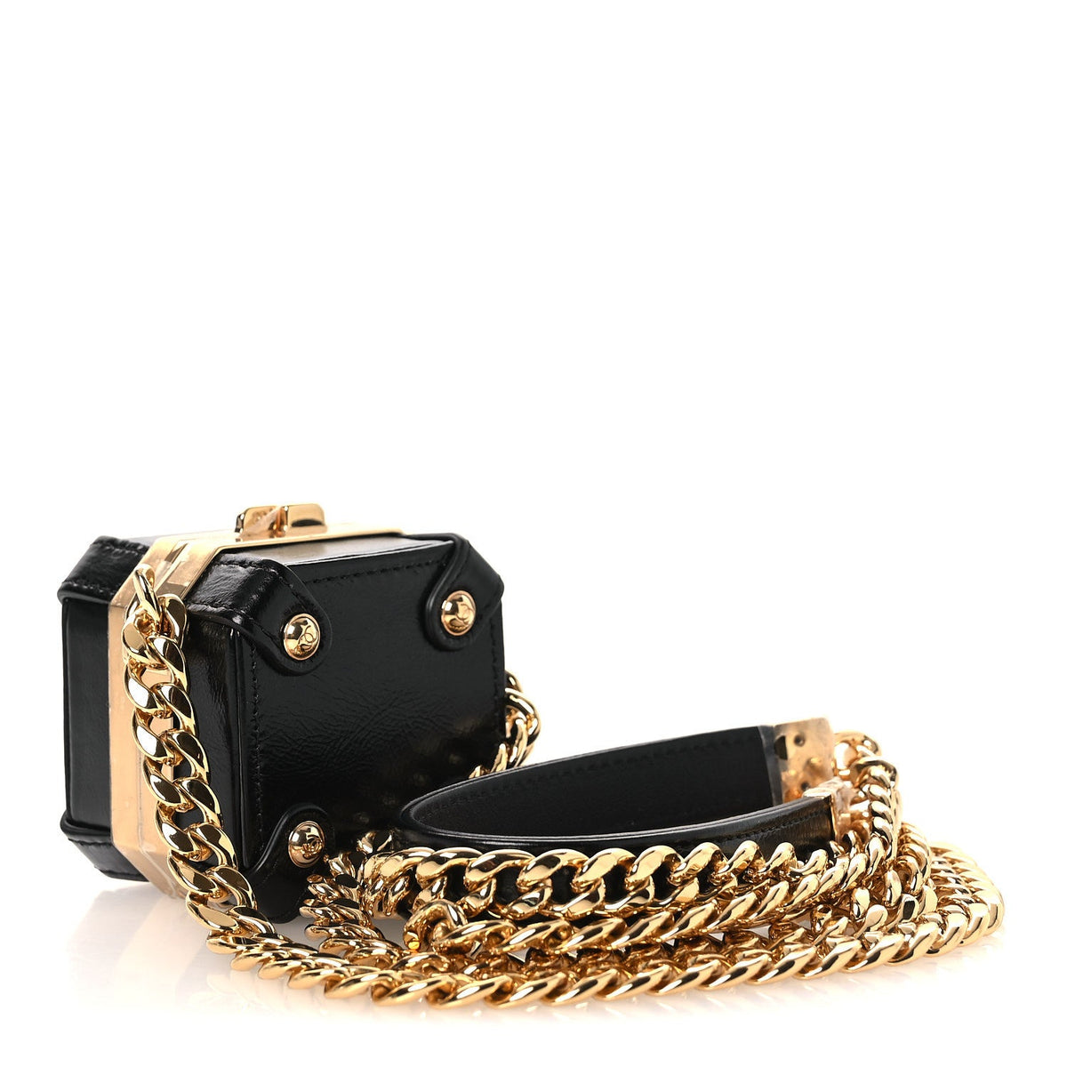 Calfskin Clutch Bag - Black