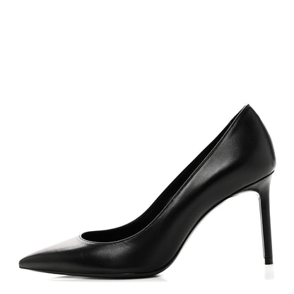 Saint Laurent Calfskin Women's Anja 85 Pumps 36 Manto Naturale
