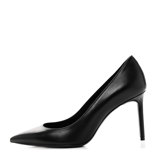 Saint Laurent Calfskin Women's Anja 85 Pumps 36 Manto Naturale