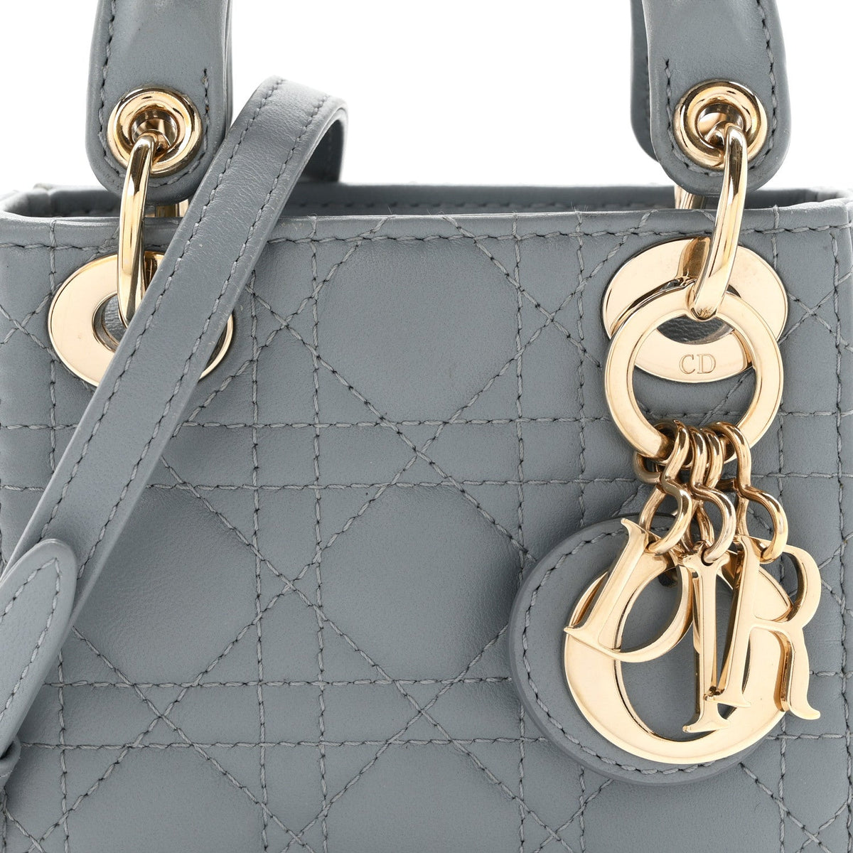 Lambskin Handbag - Blue