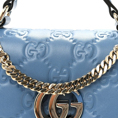 Mini Lambskin Shoulder Bag - Blue
