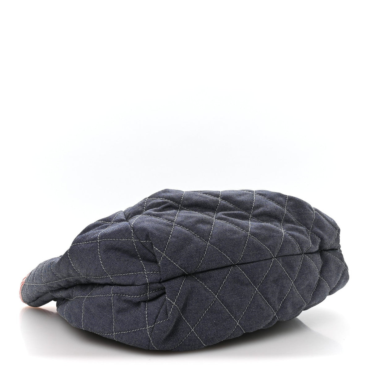 Large Quilted Handbag - Blue