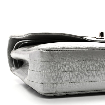 Medium Quilted Caviar Flap Shoulder Bag