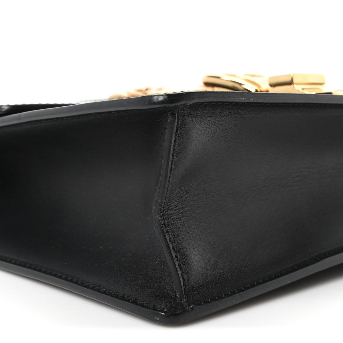 Small Calfskin Shoulder Bag - Black