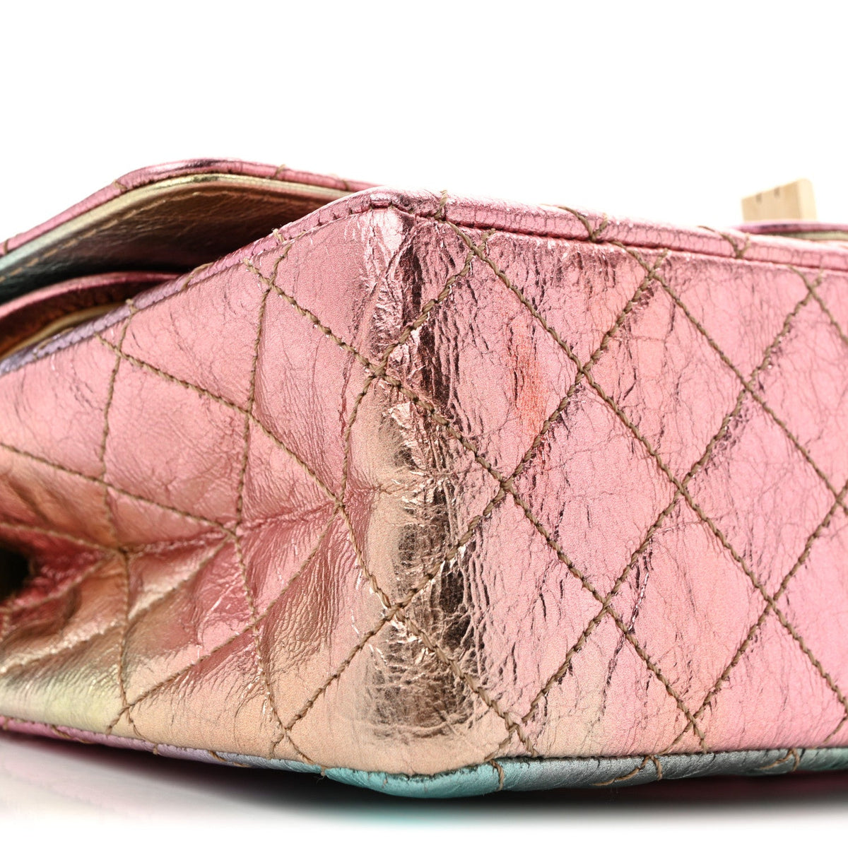 Quilted Goatskin Flap Shoulder Bag