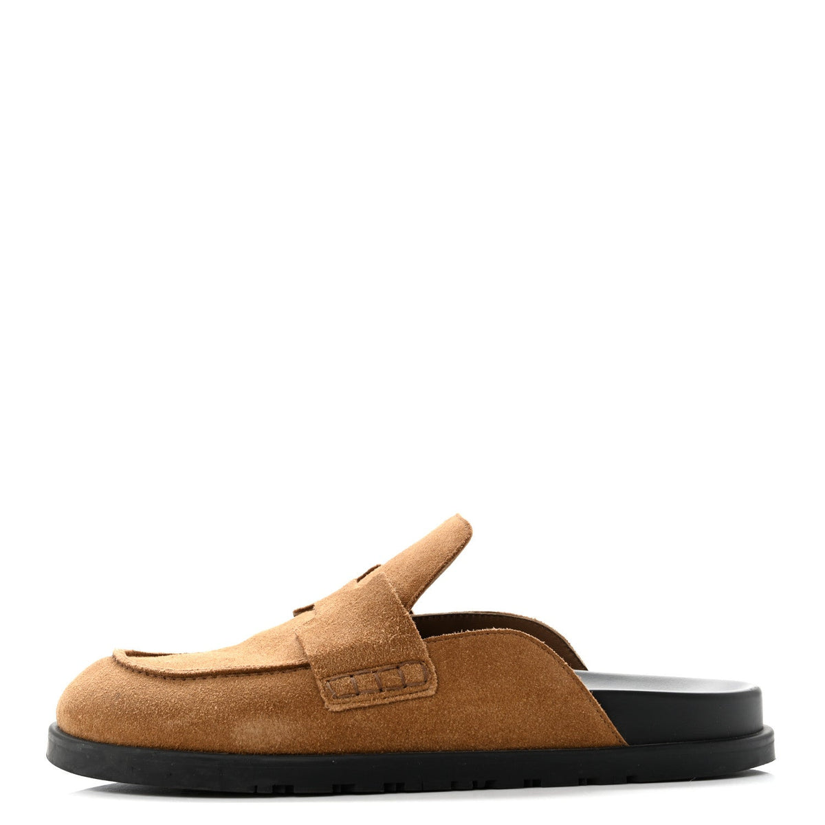 Suede Calfskin Go Mules Brun Fume