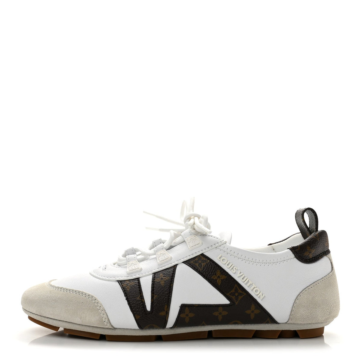 Louis Vuitton Monogram Calfskin Women's LV Sneakerina 37 White