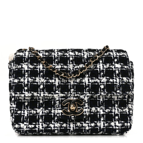Mini Quilted Flap Shoulder Bag - White