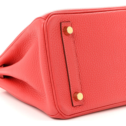 Togo Birkin 25 Rouge Pivoine Handbag