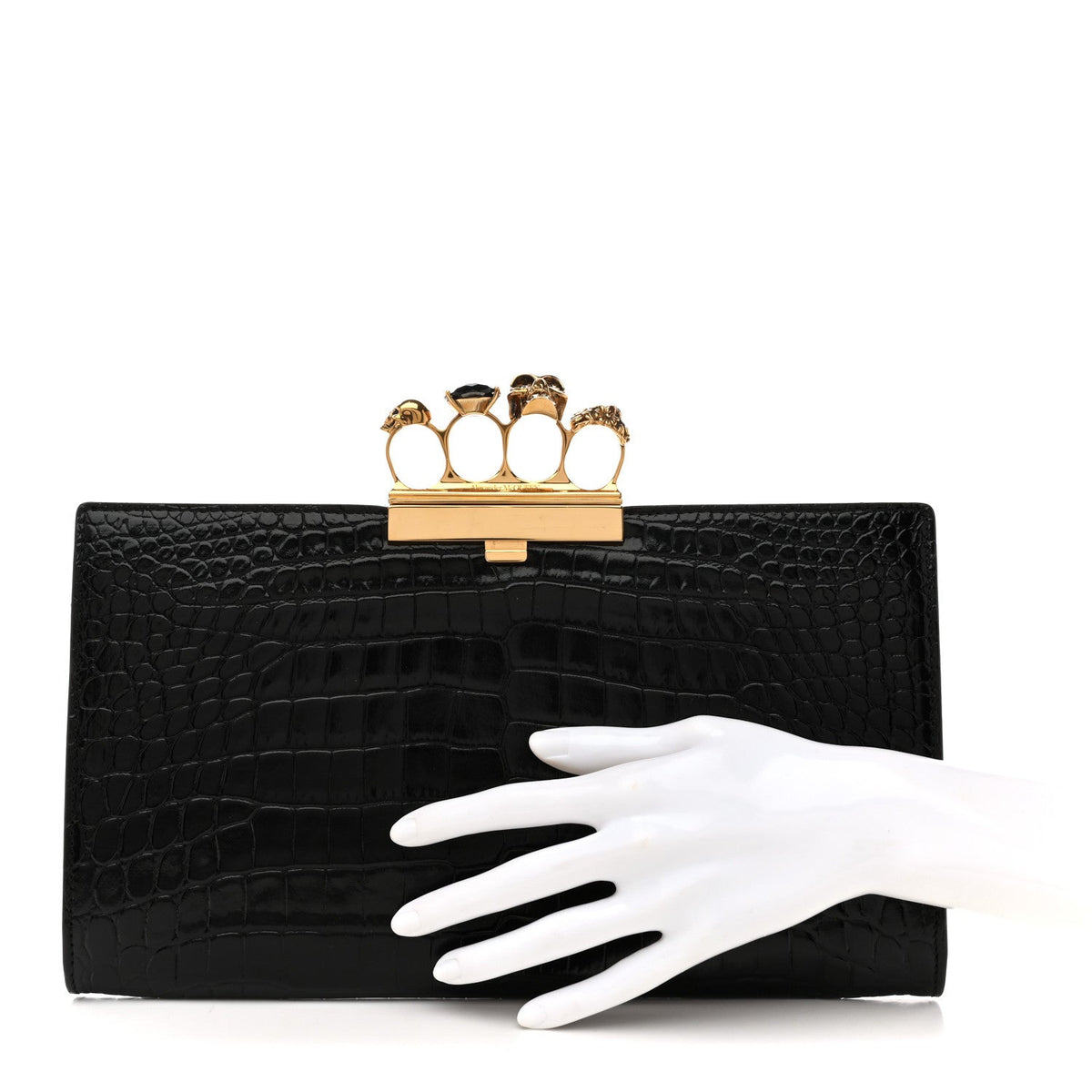 Calfskin Clutch Bag - Black