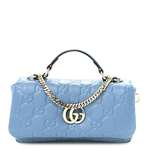 Mini Lambskin Shoulder Bag - Blue