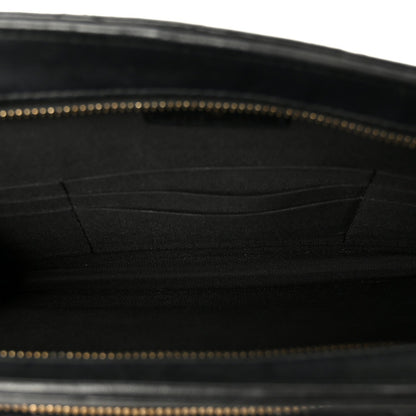 Quilted Lambskin Clutch Bag - Black