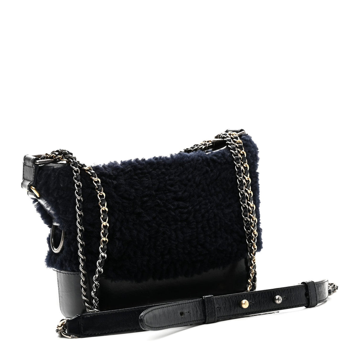 Small Shearling Hobo Bag