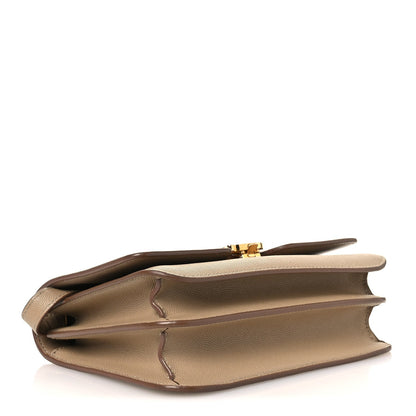 Small Calfskin Handbag - Beige