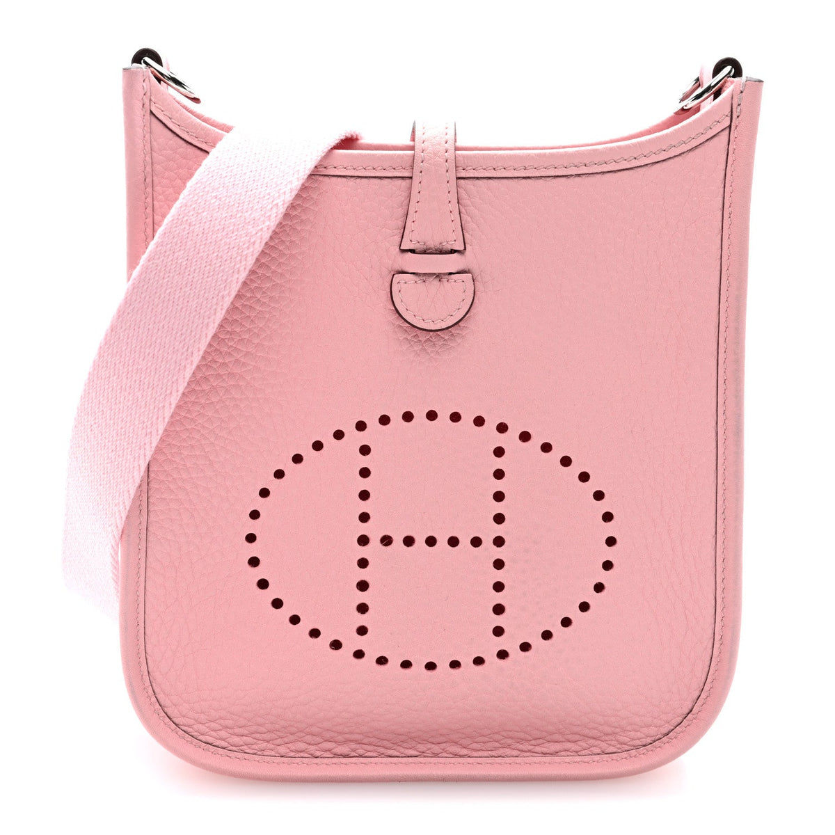 Taurillon Clemence Evelyne Tpm Rose Saku Handbag