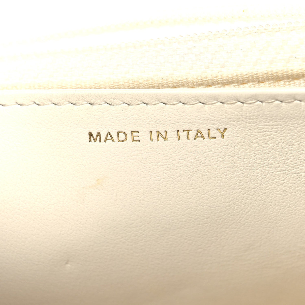 Quilted Caviar Flap Shoulder Bag - White