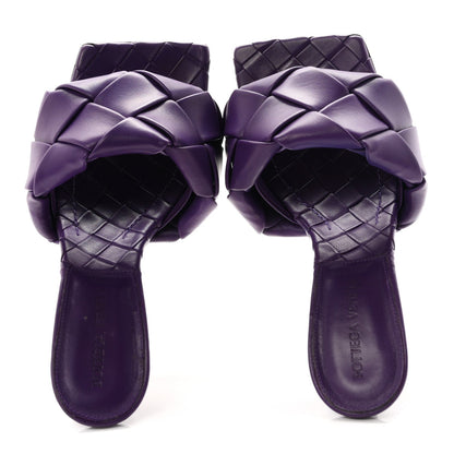 Bottega Veneta Nappa Maxi Intrecciato Lido 10.8cm Women's Sandals Unicorn