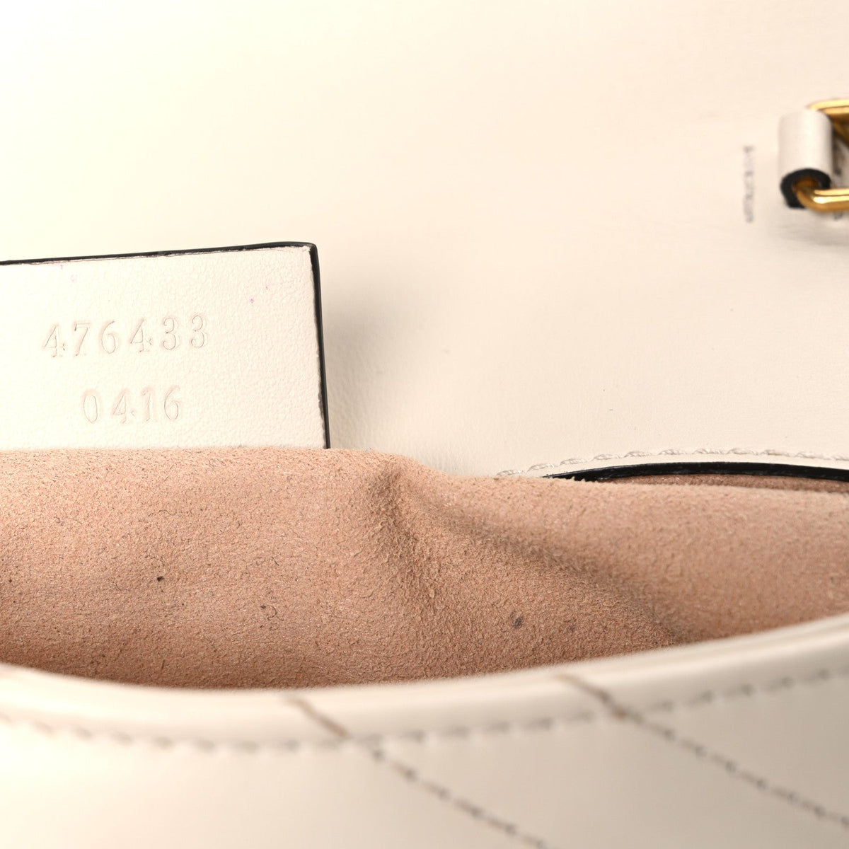 Mini Calfskin Shoulder Bag - White