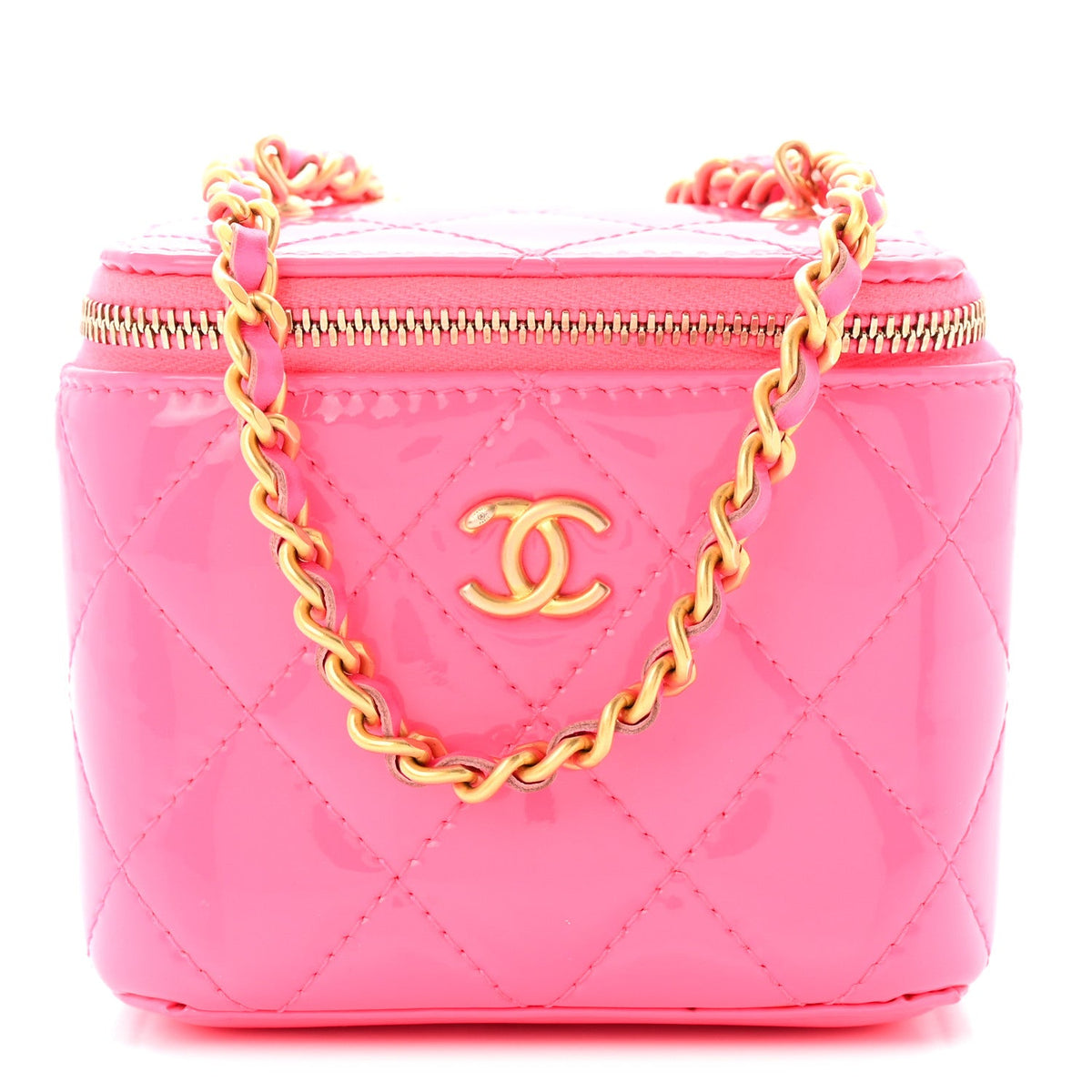 Mini Quilted Handbag - Pink