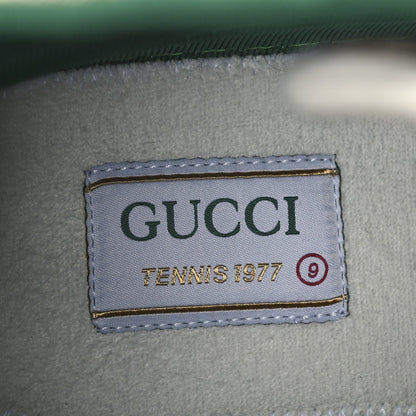 Gucci GG Monogram Web 1977 Tennis Men's High Top Sneakers Beige
