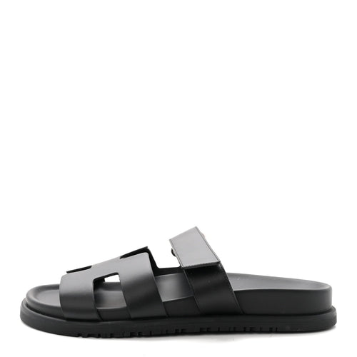 Calfskin Chypre Sandals Black