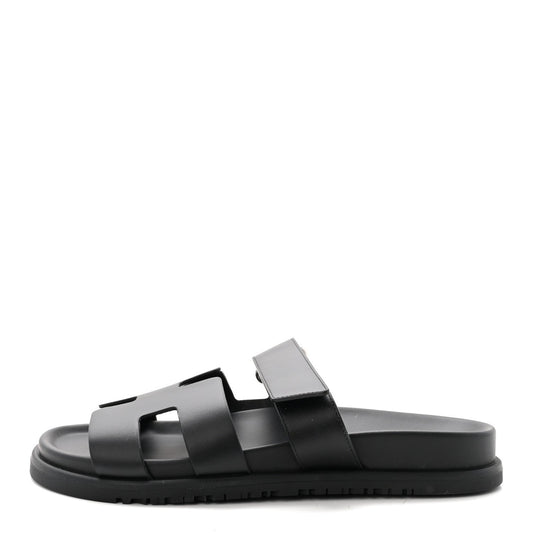 Calfskin Chypre Sandals Black