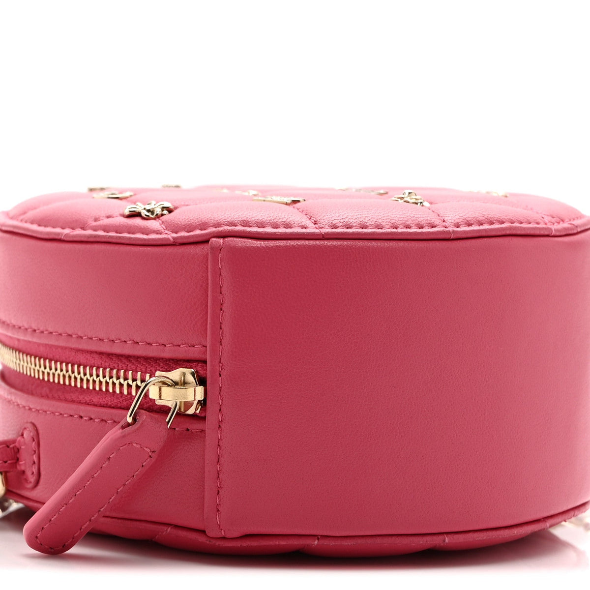 Quilted Lambskin Clutch Bag - Pink