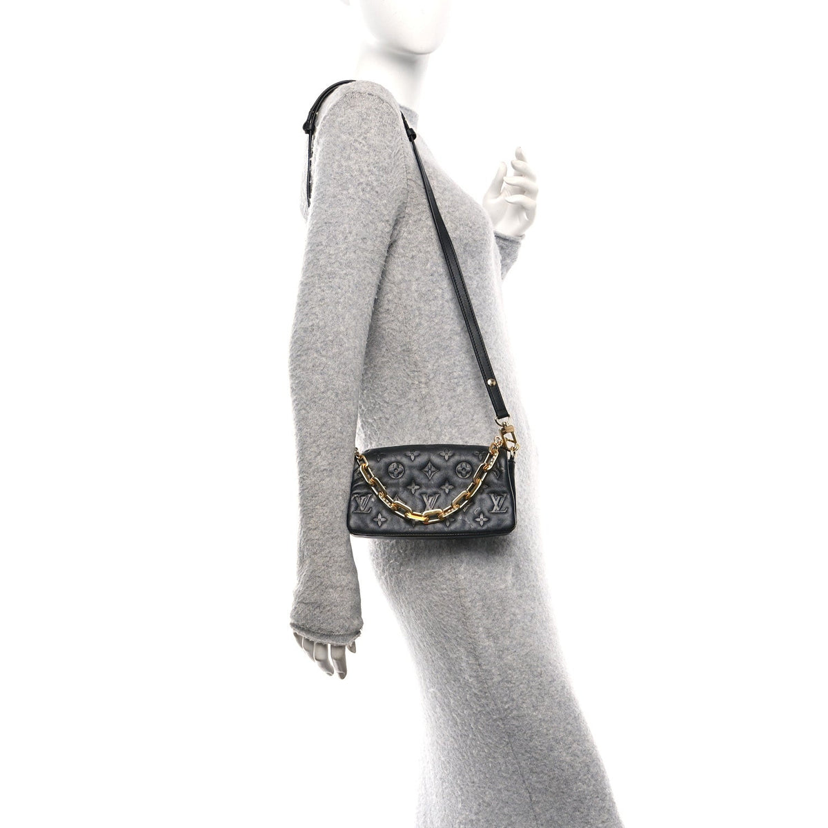 Lambskin Crossbody Bag - Black