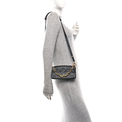 Lambskin Crossbody Bag - Black