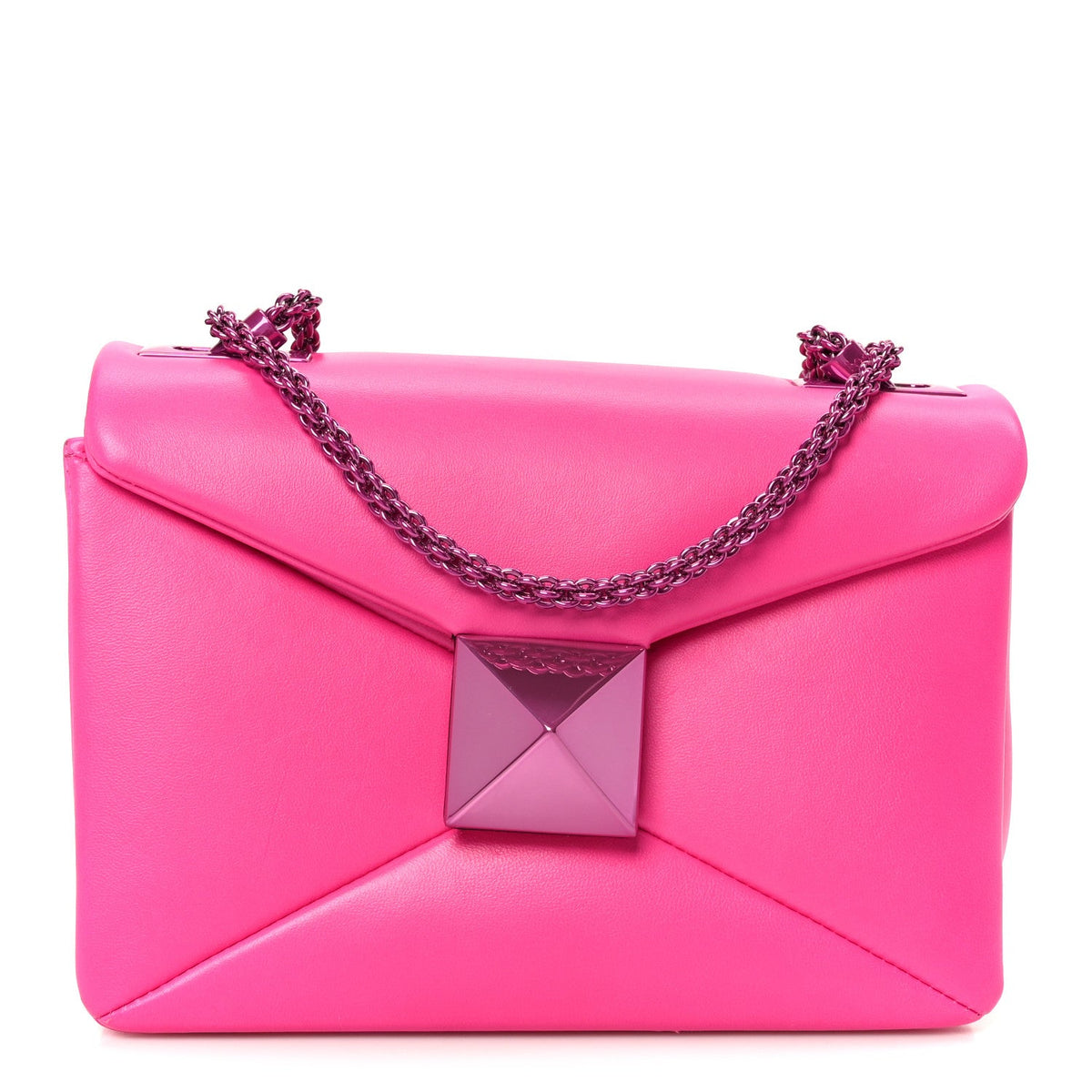 Nappa Clutch Bag - Pink