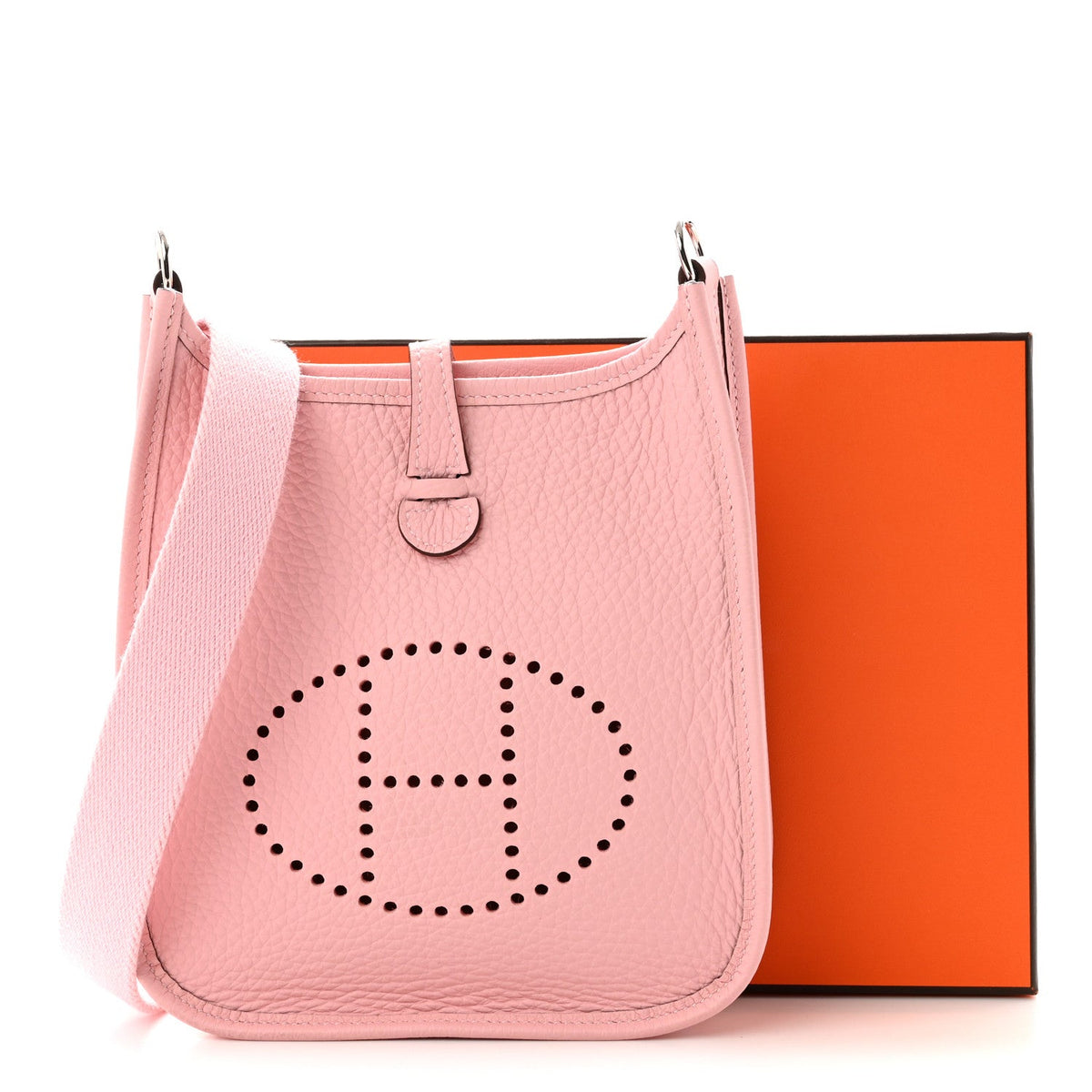 Taurillon Clemence Evelyne Tpm Rose Saku Handbag